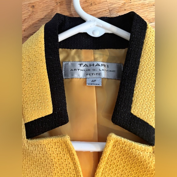 Tahari size 4P and 2P one is gold one is blue, teal and pink purple and coral - Picture 11 of 15